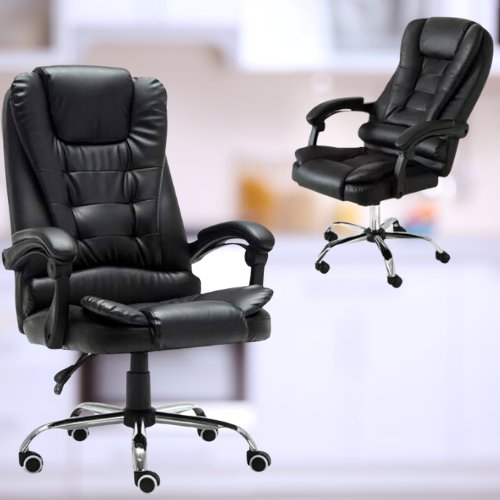 Vista 8 de Silla de Oficina Ejecutiva con Ruedas - COLOR: MARRON